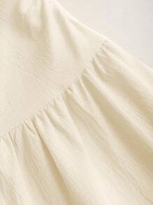 Sweetra Women's New Yellow Solid Color Ruffle Design Sleeveless A-Line Dress, Simple Fashion Casual Beach Date Dress, Spring/Summer