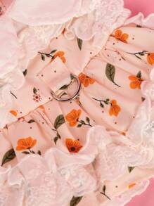 PETSIN 1pc Pet Princess Style Floral Dress Dog Clothing Yorkshire Bear Pomeranian Teddy Small Dog Summer Clothing Dog Clothing - Multicolor - View 9