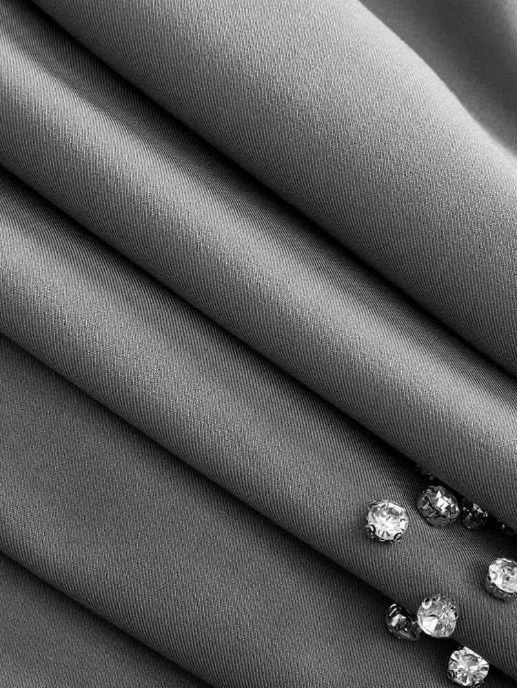 Pantalon large à jambes amples pour hommes orné de perles à bulles élaborées et de cristaux, pantalon décontracté Top de gamme