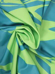 Manfinity Swimmode Men's Vacation Beach Surfing Swimwear Rash Guard Set