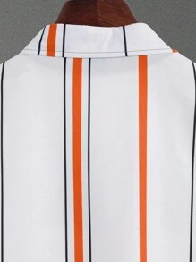 Manfinity Homme 2 件套男士夏季休闲条纹衬衫和短裤套装男士橙色和白色条纹衬衫和短裤套装男士夏季套装男士两件套橙色和白色条纹衬衫套装男士沙滩装男士条纹纽扣衬衫短裤套装男士橙色套装男士夏季服装套装男士条纹衬衫和短裤套装男士橙色和白色条纹衬衫套装男士橙色和白色套装男士两件套男士条纹衬衫橙色短裤男士条纹衬衫橙色短裤套装 - 橘色 - 查看 4