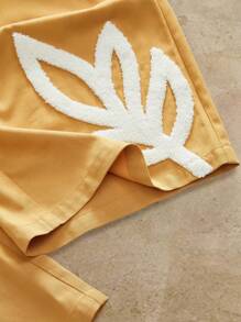 Manfinity BRENVOR Men's Casual Loose Geometric Embroidery Elegant Long Pants - Ginger - View 5