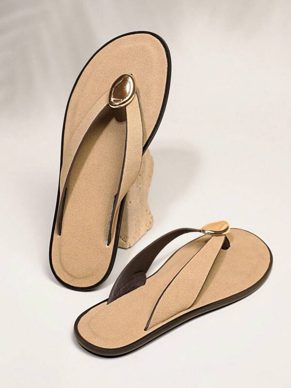 SHUZIA Women Comfy Everyday Summer Cute Vacation Casual Flat Thong Sandals