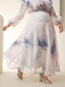 Anewsta Váy xòe bồng eo cao thanh lịch dành cho nữ - Nhiều màu - Xem 4