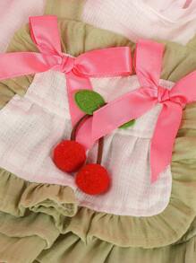 PETSIN 1 pièce Vêtement de chien de compagnie de style princesse avec manches bouffantes. Robe pour animal de compagnie comparable aux vêtements pour chiots Pomeranian, Highlands et Maltais