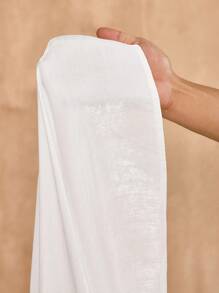 Zivah 2025 春夏新款 音乐节、复活节、圣帕特里克节、西部风、游牧风、生日派对、毕业典礼、学院风、学生风、日常穿着、百搭百搭、休闲、度假、邮轮、海滩、日光浴、线上时尚、街头服饰、婚礼宾客波西米亚风、通勤、早午餐、机场、飘逸杏色/米色网眼虹彩女裙 - 白色 - 查看 8