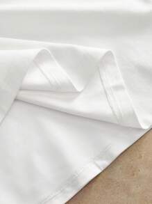 Manfinity VCAY Men's Elegant Modern 3D Diamond Decor T-Shirt Top Shirt - White - View 6
