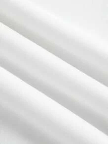 Sweetra Áo thun trơn dáng rộng hở vai phong cách đường phố cỡ lớn cho nữ - trắng - Xem 3