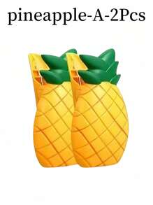 SHEIN 2pcs Beach Towel Clip Summer Portable Chair Holder Large Plastic Clothes Clip Parrot Watermelon Flamingo Ice Cream Pineapple Cactus Coconut Tree Style Clothesline, Graduation Season, Back To School Season Towel Clip - Multicolor - View 18