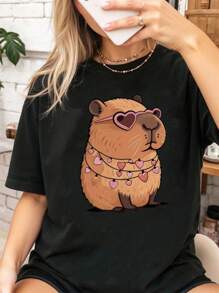 Women T-Shirts - Black - View 2