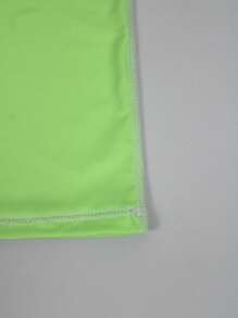 Surfspeed Men's UV Protection Short Sleeve Rashguard Top & Zipper Pocket Swim Trunks Swimsuit Swim Shirt For Men Men Rash Guard Men Swim Top - Green - View 7