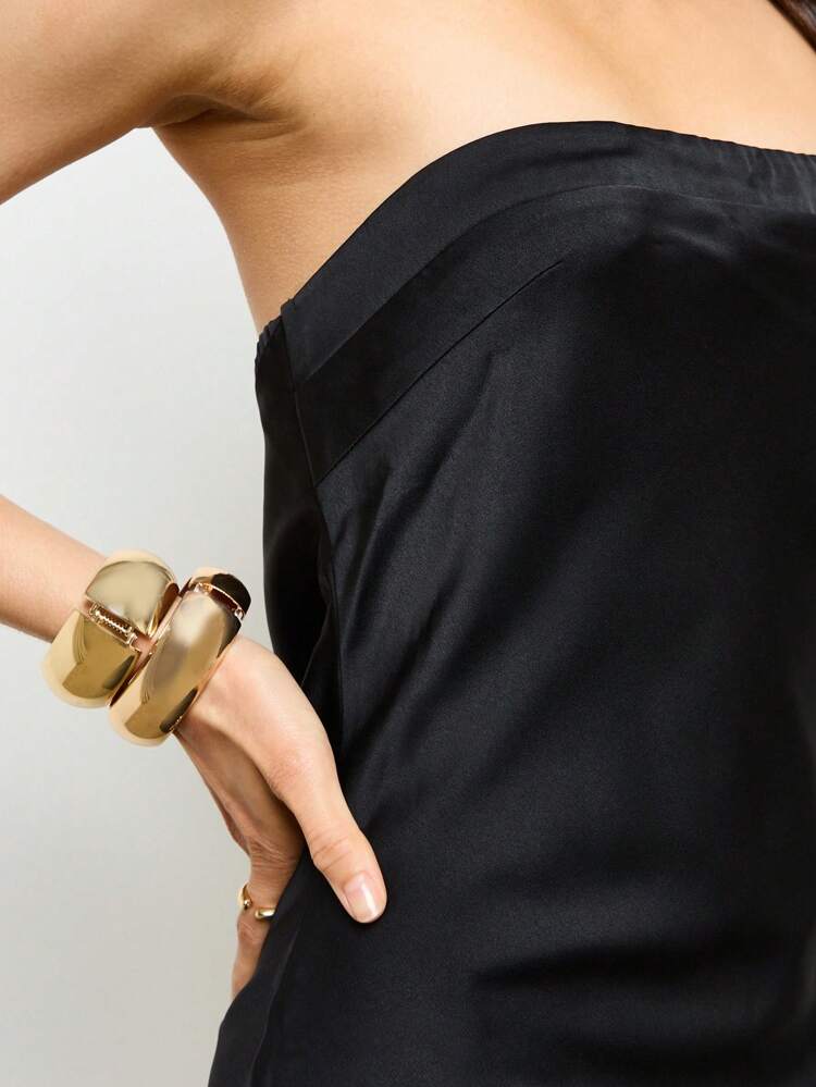 AiiRZ Rückenfreies Minikleid für Partys, Abendkleid aus Satin für Feiern, Urlaub und Ausgang mit drapiertem Rückendesign
