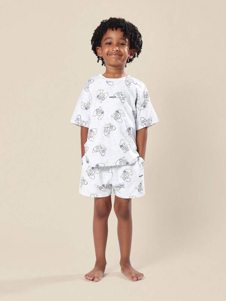 Video Game Controller Print Pajama Set