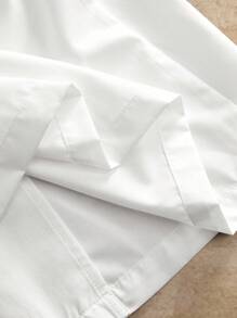 Manfinity VCAY Camisa de manga corta elegante con estampado para hombres, primavera/verano - Blanco - Ver 6