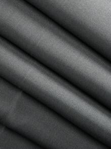 Manfinity BRENVOR 男士新款飘逸褶皱宽松休闲阔腿西装裤 - 煙灰色 - 查看 6