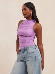 NYA SZN 玫瑰花卉性感背心，适合外出、早午餐、街头服饰、教堂、日常休闲、优雅、柔和色调，是节日和嘉年华的理想之选。 - 綠色 - 查看 3