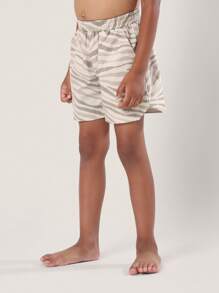 SUMWON Tierdruck Badeshorts Strandurlaub Pool Schwimm Boardshorts Sommer Ferien Wasserpark Kordelzug Taille Schwimmshorts Lässig - Khaki - Übersicht 5