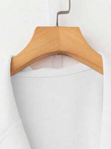 Franclia Camisa de mujer sin mangas de moda con cuello de solapa y cintura fruncida - Blanco - Ver 4