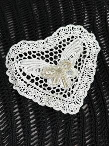 Elenzga Suéter feminino plus size com bolso vazado e manga comprida, versátil e sensual, primavera/outono