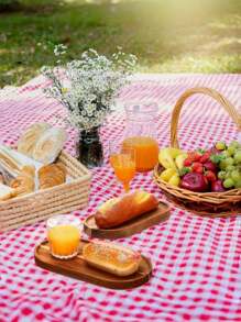 1pc Wooden Tray, Dinner Plate, Multi-Purpose Serving Platter, Suitable For Home, Restaurant And Party Use, Breakfast Tray, Cake Tray, Bread Tray, Kitchen Tray, Tea Set Tray,Kitchen,Christmas Gift - Bronze - View 11