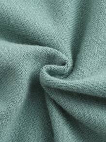 SHEIN Suéter de bebé niño de manga larga con cierre a presión, cuello suave y estampado de bloques de color - Blanco - Ver 8