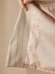 Anewsta Women's New Design Casual Loose Fit Professional Style Blazer - Beige - View 8