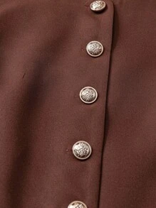 SHEIN LUNE Cardigan in stile vintage elegante e casual con scollo a ciurlo per donna