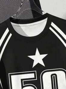 Teen Boy' Casual Minimalist Short Sleeve Round Neck T-Shirt, Suitable For Summer - Collection Includes: Streetstyle, Sports, Teen Boy' Choice, Everyday Basic, Happy Teen Boy, Pastel Colors, Bikercore, Family Trip, Happy Days, I Love Mommy, I Love Daddy, Lovely Home, Cool Teen Boy, Teen Boy Baseball Jersey Custom Jersey Number Jersey Jersey Baseball Shirt