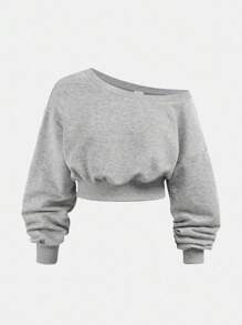 Girlism Teen Girl Casual And Comfortable Light Grey Long Sleeve Sweatshirt & Pants Co-Ord Set In Knitted Fabric, Back To School Clothes, Fall Outfit Winter
