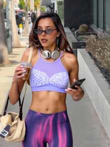 Innovista Leggings deportivos sin costura de cintura alta con efecto degradado a la moda