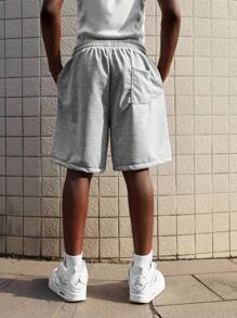 ROMWE MEN Street Life Herren Shorts mit verstellbarem Kordelzug und weitem Schnitt