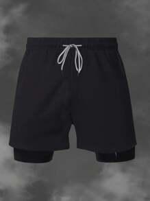 Manfinity Sport Corelite 男士抽绳腰二合一运动短裤