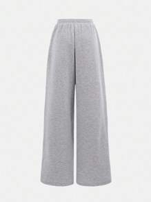 Girlism Teen Girl Casual And Comfortable Light Grey Long Sleeve Sweatshirt & Pants Co-Ord Set In Knitted Fabric, Back To School Clothes, Fall Outfit Winter