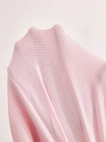 SHEIN Casual Loose Contrast Trim Digital Print Maternity Shorts - Pink - View 7