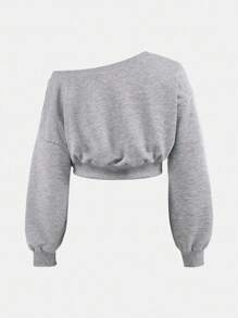 Girlism Teen Girl Casual And Comfortable Light Grey Long Sleeve Sweatshirt & Pants Co-Ord Set In Knitted Fabric, Back To School Clothes, Fall Outfit Winter