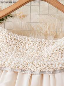 DreamSkyne Plus Size Off Shoulder Elegant Casual Holiday Blouse Fall Cloth For Women - Apricot - View 2