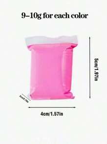 Set de 12/24/36 colores de arcilla blanca modelable de secado al aire hecha a mano, arcilla de modelado colorida de colores al azar para volver a la escuela