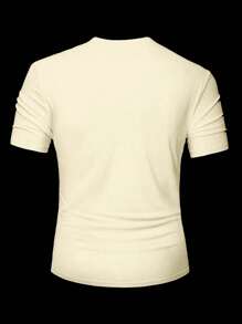 Manfinity Homme 男士纯色简约短袖T恤，休闲日常穿着