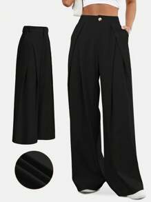 Auralis Pantalones anchos informales para mujer de talla grande, pantalones sueltos y cómodos de verano, para mujeres en el verano Abaya Rave