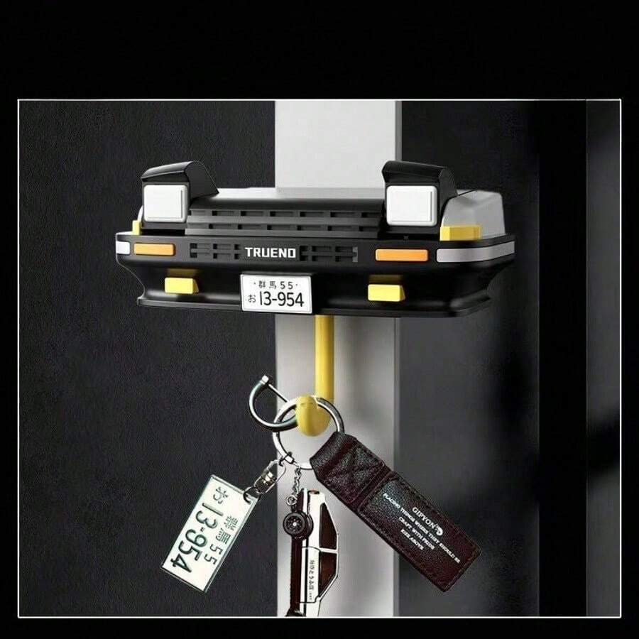 1pc A Stylish Plastic Keychain With A Hook. It Is An Easy-To-Install Wall-Mounted Key Hook With A Flipable Light, And Can Also Be Used As A Decorative Accessory (Light Does Not Illuminate).