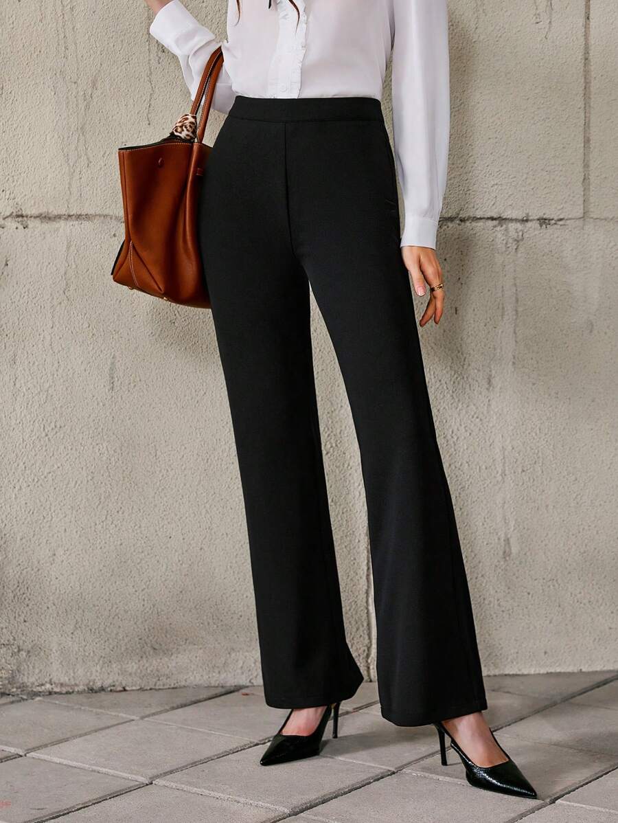 Solivie 素色喇叭褲