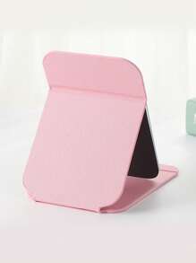 1pc Portable Makeup Mirror, PU Leather , Foldable, Travel Mirror, Suitable For Gifts, Travel Essentials, Makeup Essentials, Easy To Store Christmas, Suitable For Holiday Gifts