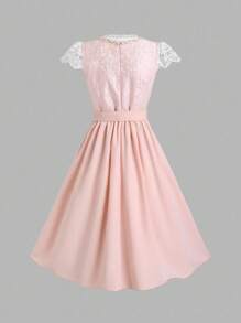 Fairmaia Bộ trang phục Dirndl truyền thống của Đức, cổ vuông, họa tiết hoa và tạp dề, dành cho lễ Halloween tháng 10 - Nhiều màu - Xem 2
