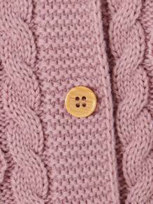 SHEIN Vintaside Kids 1pc Fashionable Peter Pan Collar Baby Knitted Bodysuit, With 3D Floral Decoration, Long Sleeve One-Piece Triangle Bodysuit, Sweet Princess Style For Baby Girl Knit Sweater Baby Girl Cardigan Sweater Baby Girl Knitted Outfits Baby Girl Sweater Bodysuit Baby Girl Cable Knit Sweater Fall Baby Girl Clothes Winter Outfit For Baby Girl Autumn Clothes Autumn Clothes  Winter Clothes Baby Autumn Sweater Clothes - Baby Pink - View 8