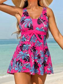 Swim Lushoire Tropische plantenprint tankiniset zomer