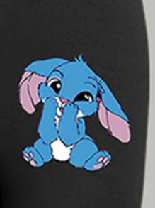 Young Girl Casual Fashionable Creative Cute Graphic Letter Print Tee And Leggings 2-Piece Set Bunny Shirt Girls Clothes Cute Shirts For Teen Girls Baggy Girls Outfits