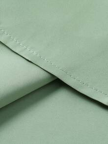 Manfinity Mode 男士休闲时尚拼色短袖衬衫 - 綠色 - 查看 5