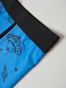 Set de 4 bóxers para adolescentes con estampado espacial - Multicolor - Ver 3