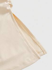 ROMWE Grunge Punk Y2K Subculture 豹纹下摆开衩短款抹胸女款 - 黃色 - 查看 3