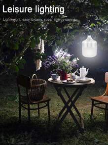 1 停电应急家用充电灯，超亮多功能防水 USB 充电户外摊位灯，无线照明超亮 LED 灯户外防水停电应急灯，非常适合停电帐篷露营 - 白色 - 查看 6